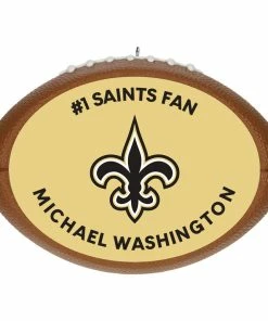 Hallmark NFL Football New Orleans Saints Text Personalized Ornament