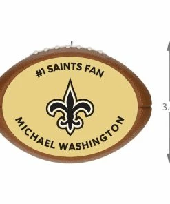 Hallmark NFL Football New Orleans Saints Text Personalized Ornament -Department Store Shop NFL Football New Orleans Saints Text Personalized Ornament 2499QHE1985B7 03