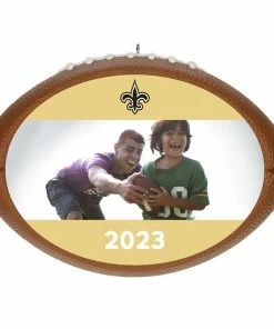Hallmark NFL Football New Orleans Saints Text And Photo Personalized Ornament