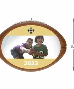 Hallmark NFL Football New Orleans Saints Text And Photo Personalized Ornament -Department Store Shop NFL Football New Orleans Saints Text and Photo Personalized Ornament 2499QHE1985B18 03