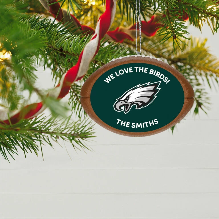 Hallmark NFL Football Philadelphia Eagles Text Personalized Ornament 2 Hallmark NFL Football Philadelphia Eagles Text Personalized Ornament - Image 2