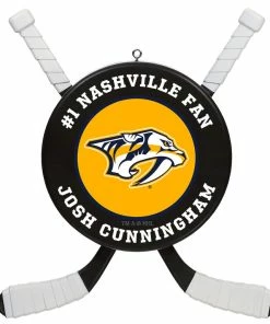 NHL Hockey Personalized Ornament, Nashville Predators®