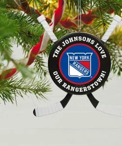 NHL Hockey Personalized Ornament, New York Rangers® 6 NHL Hockey Personalized Ornament, New York Rangers® -Department Store Shop NHLHockey Personalized Ornament New York Rangers 2499QHE1925B11 02