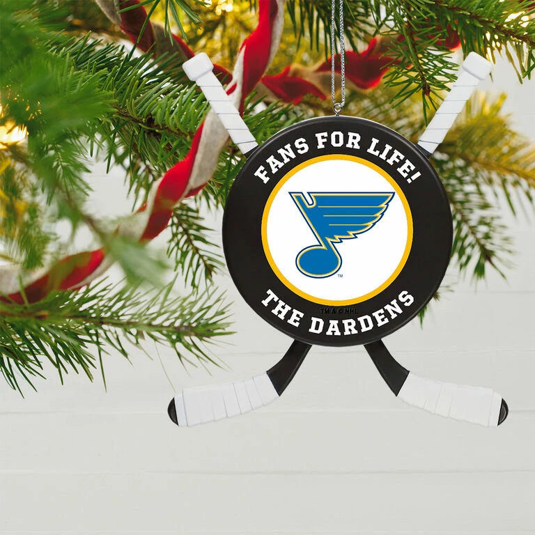 NHL Hockey Personalized Ornament, St. Louis Blues® 2 NHL Hockey Personalized Ornament, St. Louis Blues® - Image 2