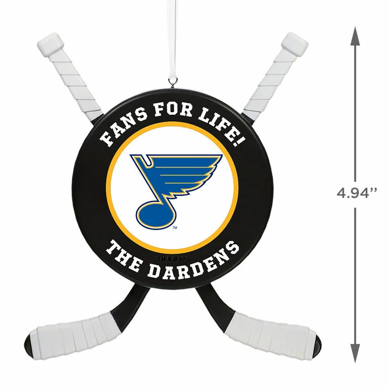 NHL Hockey Personalized Ornament, St. Louis Blues® 3 NHL Hockey Personalized Ornament, St. Louis Blues® - Image 3