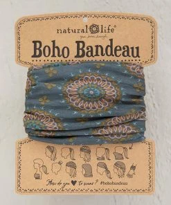 Natural Life Teal/Gold Medallion Boho Bandeau
