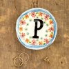Natural Life Initial Trinket Dish, P