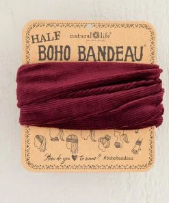 Natural Life Wine Corduroy Boho Bandeau