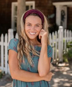 Natural Life Wine Corduroy Boho Bandeau 5 Natural Life Wine Corduroy Boho Bandeau -Department Store Shop Natural Life Wine Corduroy Boho Bandeau BBW264 03