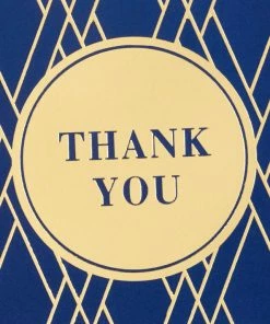 Hallmark Bulk Navy And Gold Assorted Blank Thank-You Notes, Box Of 120 -Department Store Shop Navy and Gold Assorted Blank ThankYou Notes Bulk Pack 5STZ1064 03