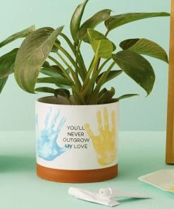 Hallmark Never Outgrow My Love Planter Handprint Kit 4 Hallmark Never Outgrow My Love Planter Handprint Kit -Department Store Shop Never Outgrow My Love Planter With Paints 1BBY4851 02
