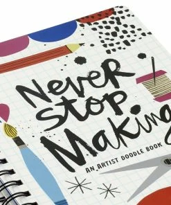 Hallmark Never Stop Making Artist Doodle Book 12 Hallmark Never Stop Making Artist Doodle Book -Department Store Shop Never Stop Making Artist Prompted Journal 3HWJ2104 05