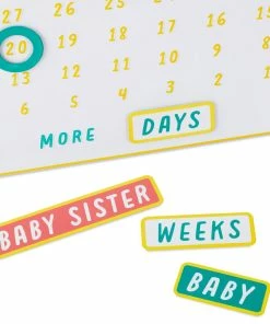 Hallmark So Excited To Meet You Magnetic Baby Countdown Board -Department Store Shop New Baby Pregnancy Countdown Calendar 1BBY4821 03