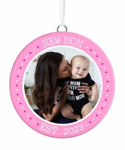 Hallmark New Mom Personalized Text And Photo Ceramic Ornament