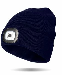 Night Scout Light-Up Rechargeable LED Beanie, Navy 3 Night Scout Light-Up Rechargeable LED Beanie, Navy -Department Store Shop Night Scout LightUp Rechargeable LED Navy Beanie NGTSNVY 02