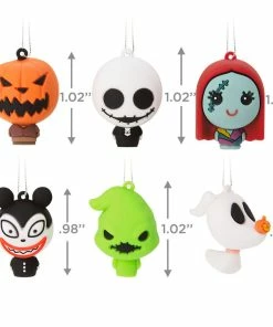 Mini Disney Tim Burton's The Nightmare Before Christmas Shatterproof Hallmark Ornaments, Set Of 6 7 Mini Disney Tim Burton's The Nightmare Before Christmas Shatterproof Hallmark Ornaments, Set Of 6 -Department Store Shop Nightmare Before Christmas Christmas Ornaments 3HCM2372 03