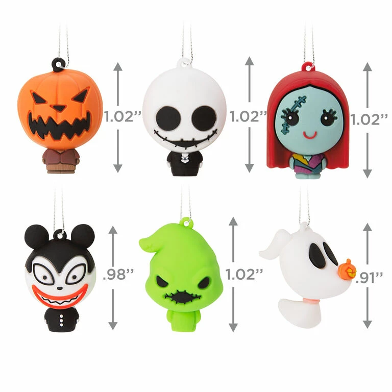 Mini Disney Tim Burton's The Nightmare Before Christmas Shatterproof Hallmark Ornaments, Set Of 6 3 Mini Disney Tim Burton's The Nightmare Before Christmas Shatterproof Hallmark Ornaments, Set Of 6 - Image 3