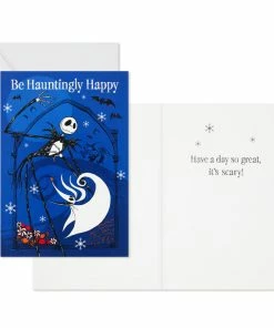 Hallmark Disney Tim Burton's The Nightmare Before Christmas Hauntingly Happy Boxed Cards, Pack Of 16 -Department Store Shop Nightmare Before Christmas Holiday Boxed Cards 5STZ1165 03