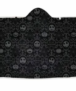 Hallmark Disney Tim Burton's The Nightmare Before Christmas Jack Skellington Hooded Blanket