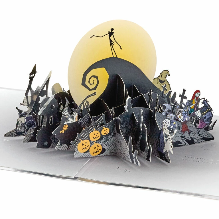 Hallmark Disney Tim Burton's The Nightmare Before Christmas Happy Nightmares 3D Pop-Up Card 1 Hallmark Disney Tim Burton's The Nightmare Before Christmas Happy Nightmares 3D Pop-Up Card