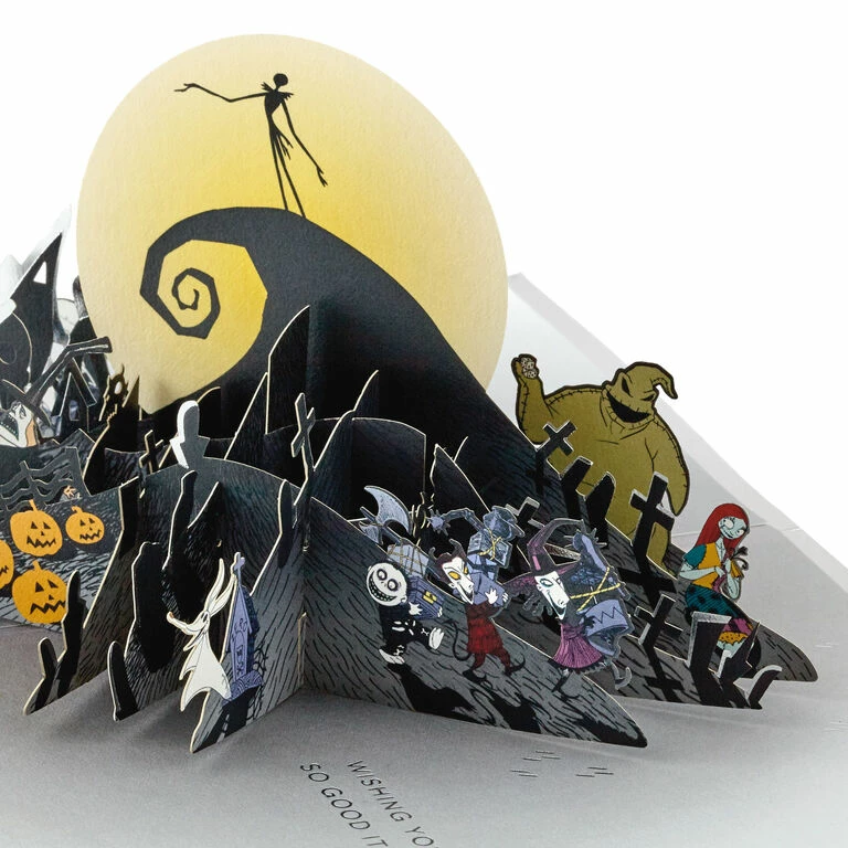 Hallmark Disney Tim Burton's The Nightmare Before Christmas Happy Nightmares 3D Pop-Up Card 2 Hallmark Disney Tim Burton's The Nightmare Before Christmas Happy Nightmares 3D Pop-Up Card - Image 2