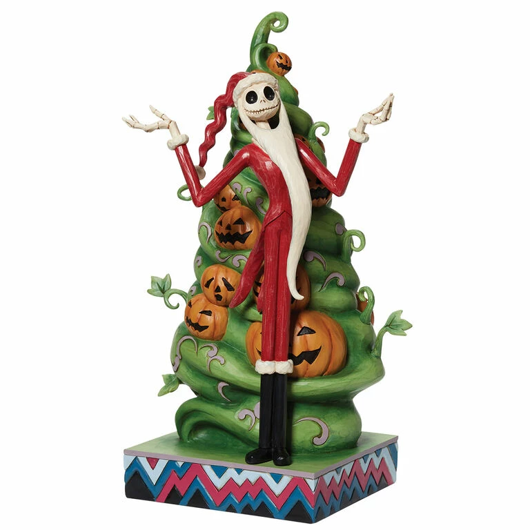 Enesco Jim Shore The Nightmare Before Christmas Santa Jack Figurine, 12" 3 Enesco Jim Shore The Nightmare Before Christmas Santa Jack Figurine, 12" - Image 3