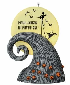 Hallmark Disney Tim Burton’s The Nightmare Before Christmas Jack And Zero Personalized Ornament With Light