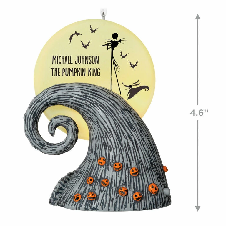 Hallmark Disney Tim Burton’s The Nightmare Before Christmas Jack And Zero Personalized Ornament With Light 3 Hallmark Disney Tim Burton’s The Nightmare Before Christmas Jack And Zero Personalized Ornament With Light - Image 3
