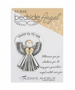 Roman Nurse Bedside Angel, 2.5" H 3 Roman Nurse Bedside Angel, 2.5" H -Department Store Shop Nurse Bedside Angel With Faux Pearl Accents 223189 02