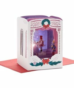 Hallmark Nutcracker Musical 3D Pop-Up Christmas Card With Light