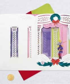 Hallmark Nutcracker Musical 3D Pop-Up Christmas Card With Light -Department Store Shop Nutcracker Shadow Box 3D PopUp Music Light Christmas Card 1099XOD4041 07