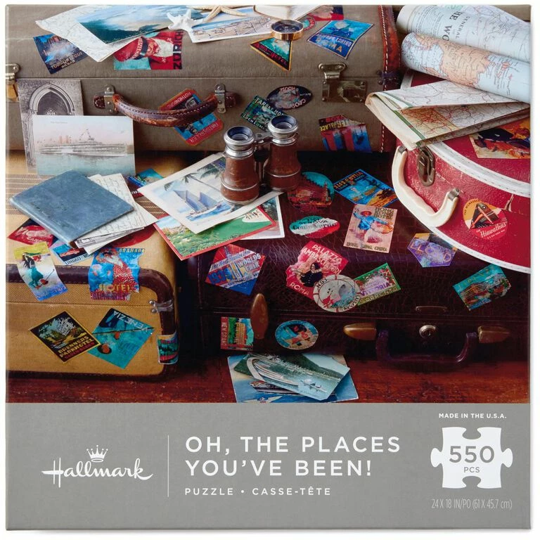 Hallmark Oh, The Places You’ve Been! Travel Themed 550-Piece Puzzle 1 Hallmark Oh, The Places You’ve Been! Travel Themed 550-Piece Puzzle