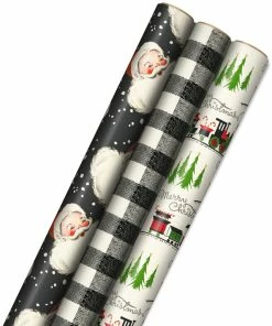 Hallmark Old-Fashioned Christmas 3-Pack Wrapping Paper, 120 Sq. Ft.