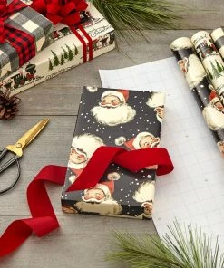 Hallmark Old-Fashioned Christmas 3-Pack Wrapping Paper, 120 Sq. Ft. -Department Store Shop OldFashioned Christmas 3Pack Wrapping Paper 5JXW1077 03