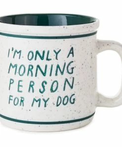 Hallmark Only A Morning Person For My Dog Ceramic Mug, 15 Oz.