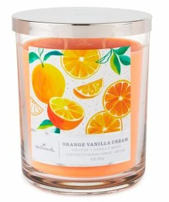 Hallmark Orange Vanilla Cream 3-Wick Jar Candle, 16 Oz.