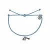Pura Vida Orca Charm Sky Blue Bitty Braid Bracelet