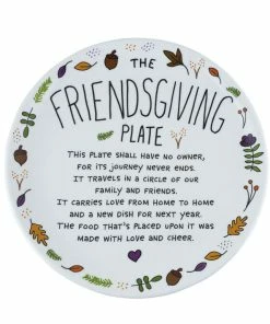 Enesco Our Name Is Mud Friendsgiving Plate