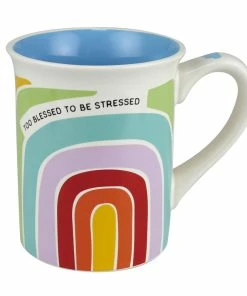 Our Name Is Mud Too Blessed Rainbow Mug, 16 Oz.