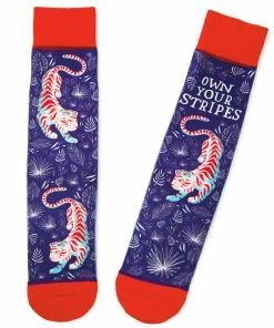 Hallmark Own Your Stripes Tiger Fun Crew Socks