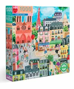 Eeboo Paris In A Day 1000-Piece Jigsaw Puzzle