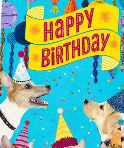 Hallmark 16" Party Cats And Dogs Jumbo Birthday Card From All -Department Store Shop Party Cats Dogs Birthday Card From Us 1299CBG3004 04