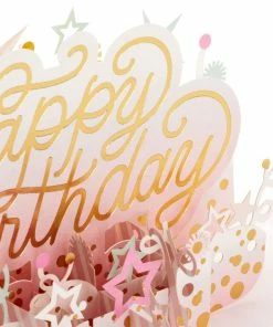 Hallmark Here's To A Happy Year Ahead 3D Pop-Up Birthday Card 14 Hallmark Here's To A Happy Year Ahead 3D Pop-Up Birthday Card -Department Store Shop Party Decorations 3D PopUp Birthday Card 1299LAD2899 05