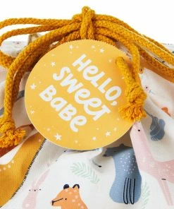 Hallmark 28" Pastel Animals Large Fabric Gift Bag With Tag -Department Store Shop Pastel Animals Fabric Gift Sack With Tag 1499EGB7167 04