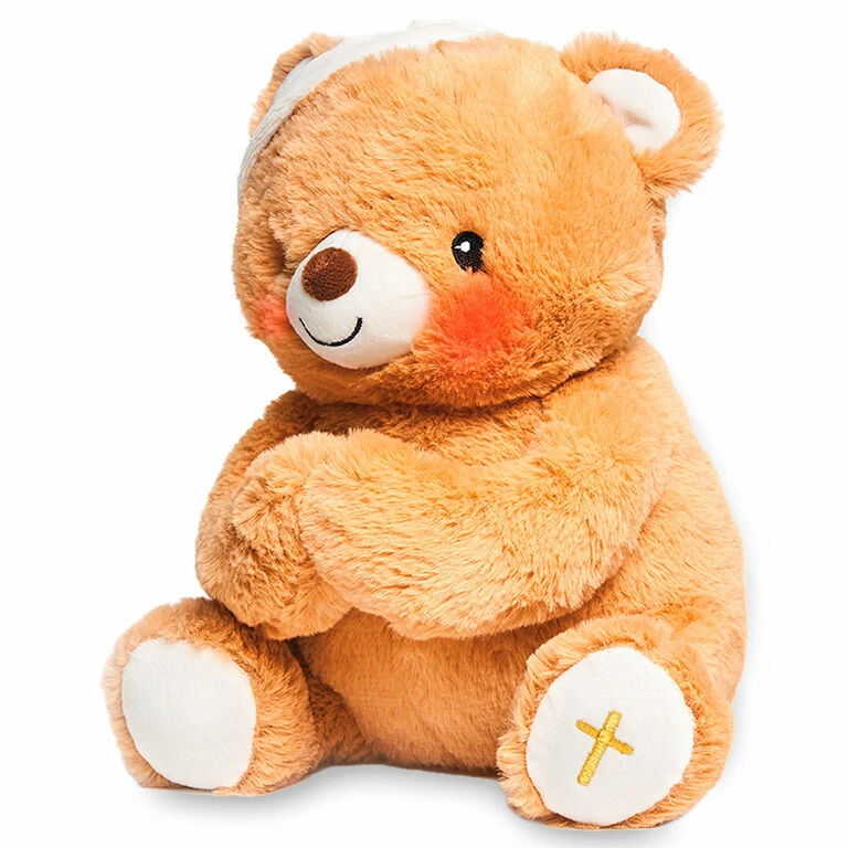 Paws For Prayer Bear Stuffed Animal With Music And Light, 10" H 2 Paws For Prayer Bear Stuffed Animal With Music And Light, 10" H - Image 2