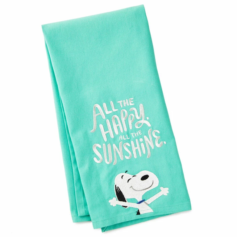 Hallmark Peanuts® All The Happy Snoopy Tea Towel 1 Hallmark Peanuts® All The Happy Snoopy Tea Towel