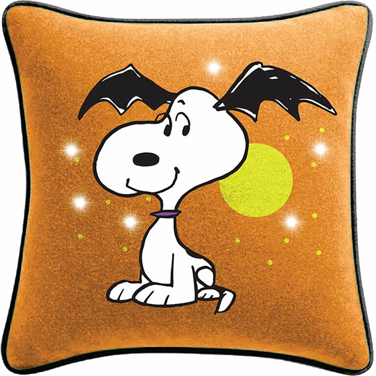 Hallmark Peanuts® Batty Snoopy Light-Up Pillow, 16.5x16.5 1 Hallmark Peanuts® Batty Snoopy Light-Up Pillow, 16.5x16.5