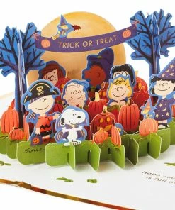 Hallmark Peanuts® Trick Or Treat 3D Pop-Up Halloween Card