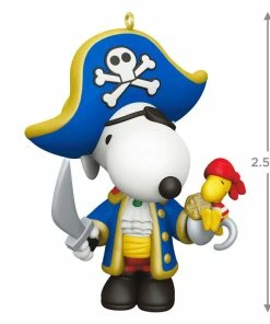Hallmark Peanuts® Spotlight On Snoopy Pirate Snoopy Ornament -Department Store Shop Peanuts Pirate Snoopy Keepsake Ornament 1699QXR8229 03