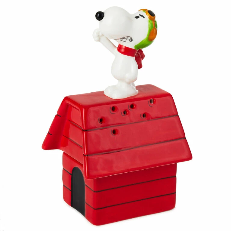 Hallmark Peanuts® Flying Ace Snoopy Stacked Salt And Pepper Shakers, Set Of 2 1 Hallmark Peanuts® Flying Ace Snoopy Stacked Salt And Pepper Shakers, Set Of 2